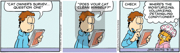 Garfield - Thursday March 18, 2010 Comic Strip