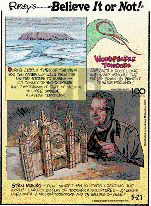 Ripley's Believe It or Not on Tuesday May 21, 2019 Comic Strip