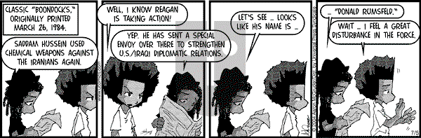 The Boondocks on Monday February 6, 2012 Comic Strip