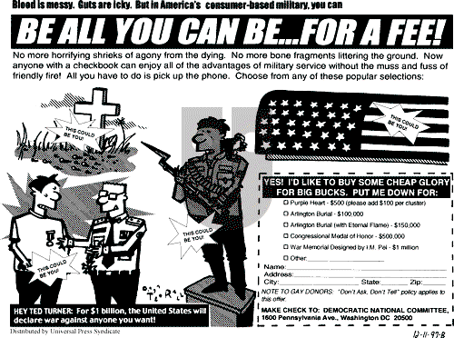 Ted Rall on Friday December 12, 1997 Comic Strip