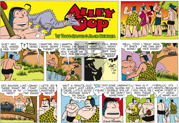 Alley Oop on Sunday April 2, 2000 Comic Strip