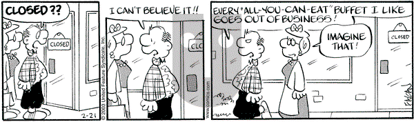 Drabble on Friday February 21, 2003 Comic Strip