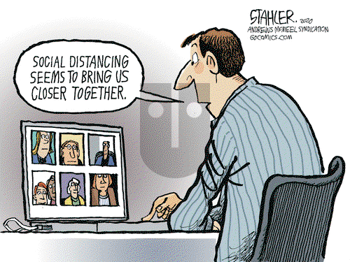 Jeff Stahler on Friday April 3, 2020 Comic Strip