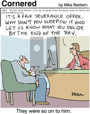 Cornered on Monday October 1, 2007 Comic Strip