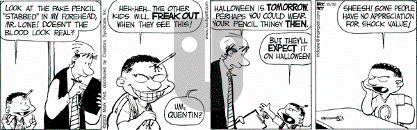 Mr. Lowe on Wednesday October 30, 2024 Comic Strip