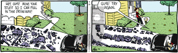 The Buckets - Friday July 10, 2009 Comic Strip