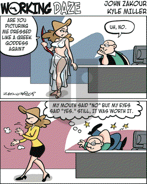 Working Daze on Monday April 16, 2007 Comic Strip