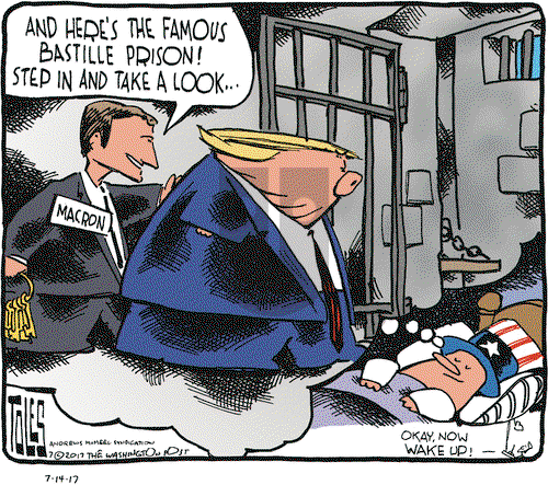 Tom Toles on Friday July 14, 2017 Comic Strip