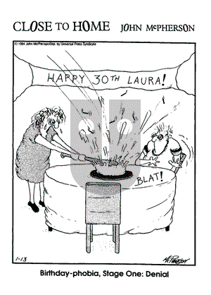 Close to Home on Thursday January 13, 1994 Comic Strip