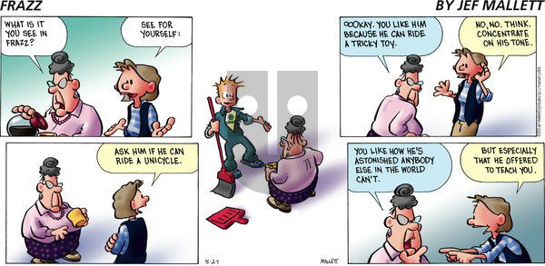 Frazz on Sunday May 27, 2012 Comic Strip