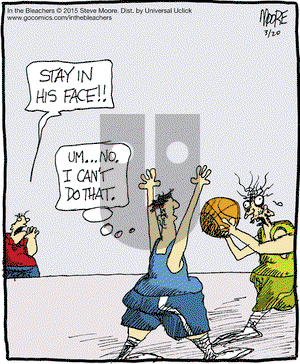 In the Bleachers on Friday March 20, 2015 Comic Strip