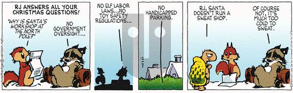 Over the Hedge on Monday December 7, 2015 Comic Strip