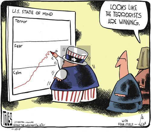Tom Toles on Sunday November 29, 2015 Comic Strip