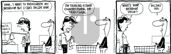 The Duplex on Saturday January 8, 2000 Comic Strip