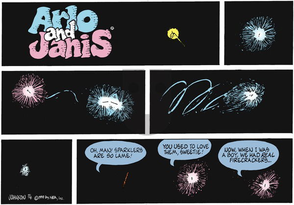 Arlo and Janis on Sunday July 4, 1999 Comic Strip