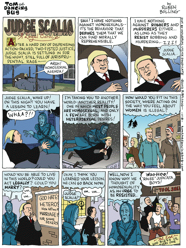 Tom the Dancing Bug on Friday December 21, 2012 Comic Strip