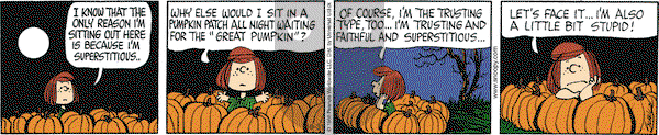 Peanuts - Thursday October 31, 2013 Comic Strip
