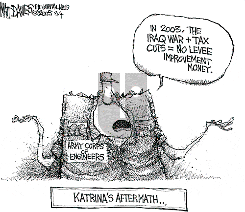 Matt Davies on Monday September 5, 2005 Comic Strip