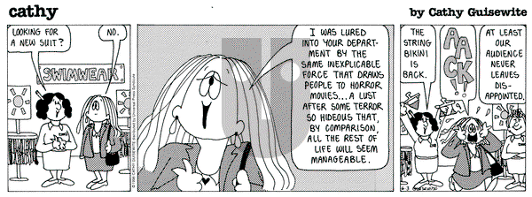 Cathy Classics on Monday June 3, 1996 Comic Strip