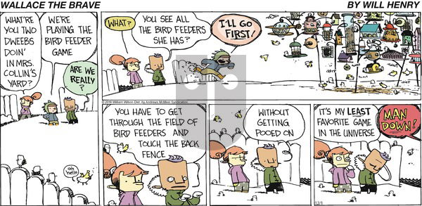 Wallace the Brave on Sunday December 1, 2019 Comic Strip