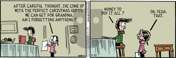 Grand Avenue on Wednesday November 30, 2016 Comic Strip