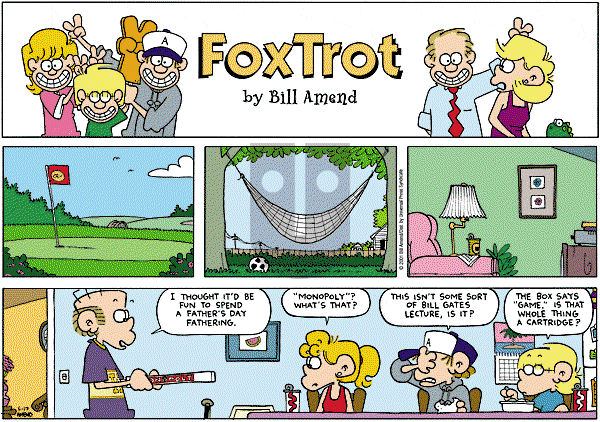 FoxTrot on Sunday June 17, 2001 Comic Strip
