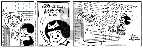 Nancy on Monday February 16, 2004 Comic Strip