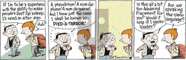 Cul de Sac on Tuesday April 16, 2019 Comic Strip