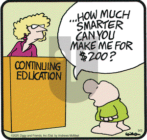 Ziggy on Wednesday September 2, 2020 Comic Strip