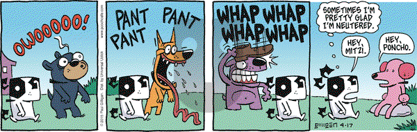 Pooch Cafe on Friday April 17, 2015 Comic Strip