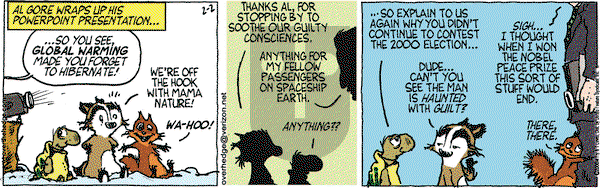 Over the Hedge on Saturday February 2, 2008 Comic Strip