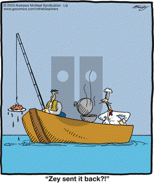 In the Bleachers on Thursday January 9, 2020 Comic Strip