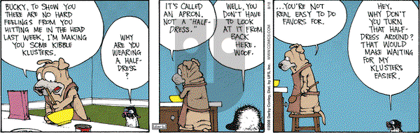 Get Fuzzy on Monday August 18, 2008 Comic Strip