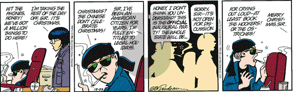 Doonesbury on Friday December 25, 1998 Comic Strip