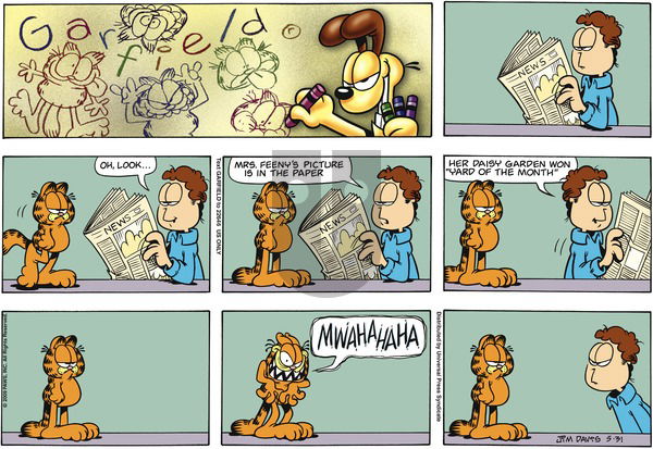 Garfield on Sunday May 31, 2009 Comic Strip