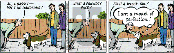 Fred Basset on Tuesday February 2, 2021 Comic Strip