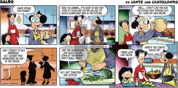 Baldo on Sunday November 24, 2002 Comic Strip