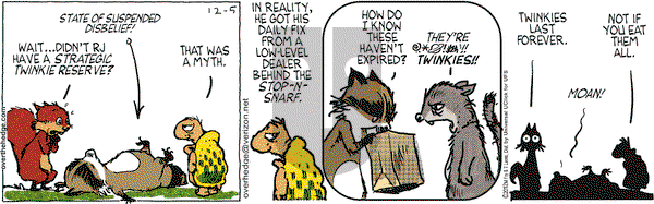 Over the Hedge on Wednesday December 5, 2012 Comic Strip