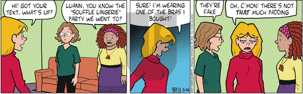 Luann on Wednesday March 14, 2018 Comic Strip