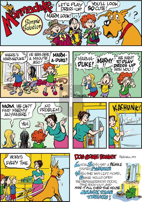 Marmaduke on Sunday June 22, 2014 Comic Strip