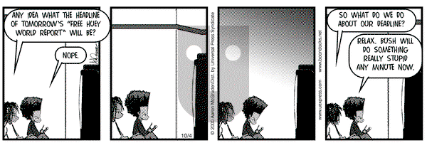 The Boondocks - Wednesday October 4, 2000 Comic Strip