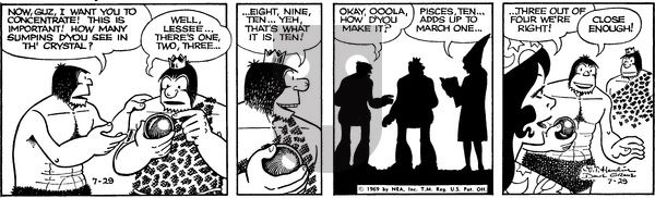 Alley Oop on Tuesday July 29, 1969 Comic Strip