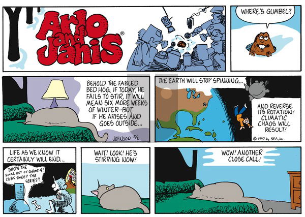 Arlo and Janis on Sunday February 2, 1997 Comic Strip