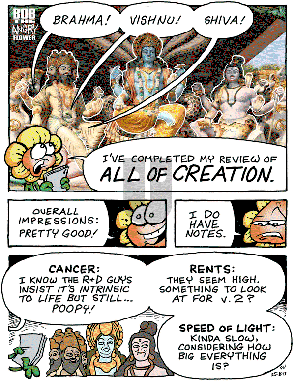 Bob the Angry Flower on Monday August 18, 2025 Comic Strip