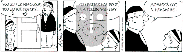 The Born Loser on Monday December 18, 2000 Comic Strip
