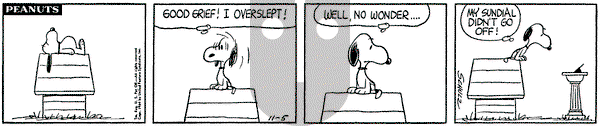 Peanuts on Thursday November 5, 1964 Comic Strip