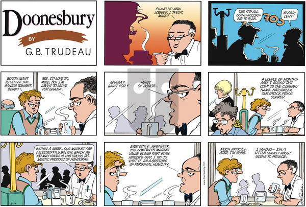Doonesbury on Sunday February 14, 1999 Comic Strip