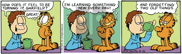 Garfield - Tuesday June 13, 1995 Comic Strip