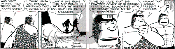 Alley Oop on Tuesday June 20, 2000 Comic Strip