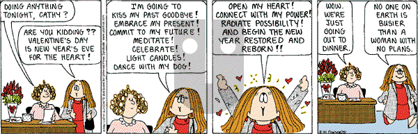 Cathy Classics - Thursday February 14, 2002 Comic Strip